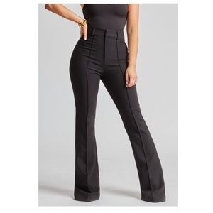 BOA- Because of Alice Wide Leg Suit Trousers Black